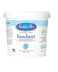 SATIN ICE FONDANT BABY BLUE(H) - Carton