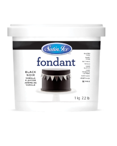 SATIN ICE ROLLED FONDANT BLACK(H) - Carton