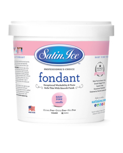 SATIN ICE FONDANT BABY PINK(H) - Carton