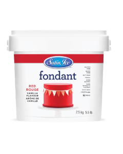 SATIN ICE ROLLED FONDANT RED(H) - Carton