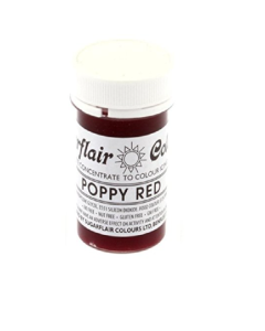 Sugarflair Tartranil Conc Ps Col Poppy Red B104 - Carton