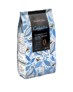 Valrhona Dark Choc Caraibe 66%- Carton