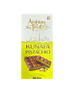 Arabian Treatz Premium Pistachio Kunafa Milk Chocolate 200g-Carton