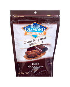 Blue Diamond Crunchy Roasted Almond Dark Chocolate Flavor 110g-Carton
