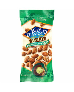 Blue Diamond Crunchy Roasted Almond Wasabi and Soy Sauce Flavor 110g-Carton