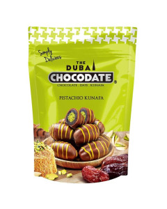 Chocodate Pistachio Kunafa Milk Chocolate With Date 90g-Carton