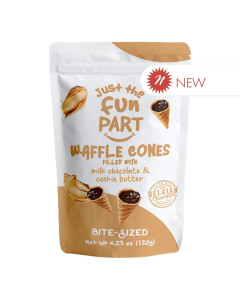 Fun Part Cookie Butter & Milk Chocolate Waffle Cones 120g-Carton
