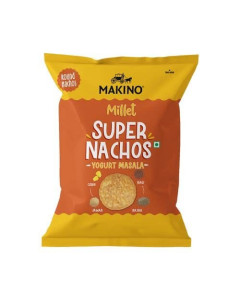 Makino High Protein Super Nacho Millet Yogurt Masala Chat Corn 60g-Carton