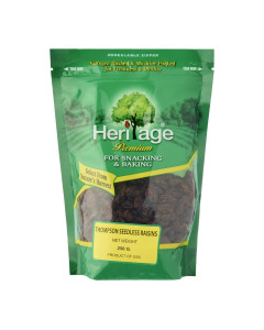 Heritage Seedless Black Raisins 500g-Carton