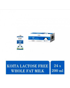 Koita Lactose Free Whole Fat Milk Added Vitamin D 200g-Carton