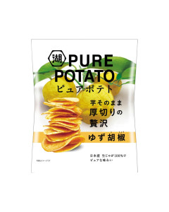 Koikeya Pure Potato Comfort Legendary Yuzu Lemon and Pepper 52g-Carton