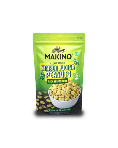 Makino Roasted Peanuts Lemon And Mint 100g-Carton