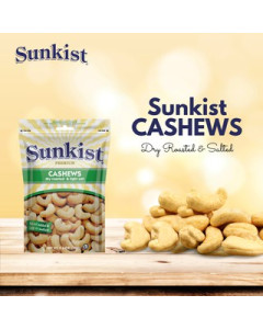 Sunkist Premium Cashews Dry Roasted And Light Salt Dried Fruit 150g-Carton