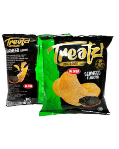 TREATZ! POTATO CHIPS –SEAWEED 60G 15 PACKETS-Carton