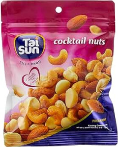 TAI SUN ROASTED CASHEWNUTS 130G 60 PACKETS-Carton