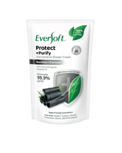 EVERSOFT ANTI-BACTERIAL SHOWER - PROTECT & PURIFY (CHARCOAL) REFILL - Carton
