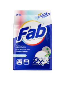FAB LAUNDRY POWDER COTTON BLUE  - Carton