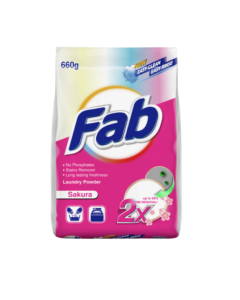 FAB LAUNDRY POWDER SAKURA PINK  - Carton