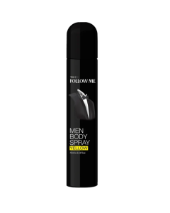 FOLLOW ME MEN'S BODY SPRAY (YELLOW) - Carton