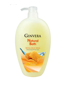 GINVERA NATURAL BATH ROYAL JELLY MILK MOISTURE SHOWER FOAM - Carton