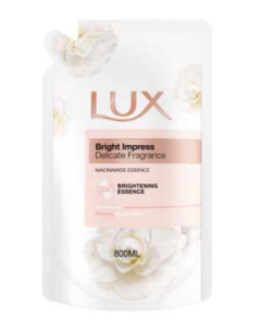 Lux Bodywash Refill 800ml Bright Impress - Carton