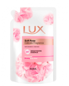 Lux Bodywash Refill 800ml Rosy Glow - Carton