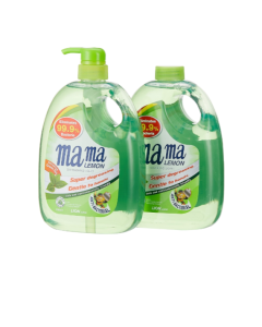 MAMA LEMON DISHWASHING LIQUID & REFILL - GREEN TEA - Carton