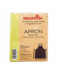 REDMAN APRON BURGUNDY FULL - Carton