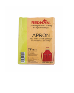 REDMAN APRON RED 2 POCKET STRIPE BORD - Carton