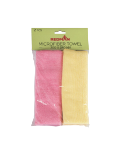 REDMAN MICROFIBER TOWEL YW&PK SET/ 2 - Carton