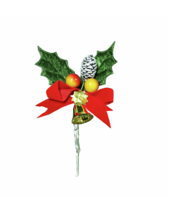 REDMAN XMAS LEAF WBERRY BELL 5PC - Carton