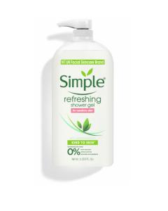 SIMPLE SHOWER GEL REFRESHING - Carton