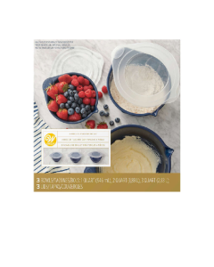 WILTON BOWL W LID SET NAVY BLUE 2103-0-0063 6PC - Carton