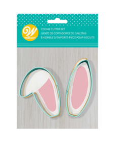 WILTON CUTTER METAL BUNNY EARS 2308-0-0262 2PC - Carton