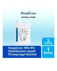 HospiCare Disinfectant Refill 5 Litres (70% Isopropyl Alcohol) - Carton