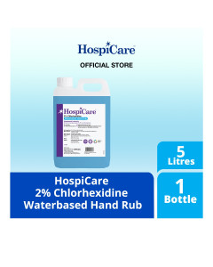 HospiCare 2% Chlorhexidine Waterbased Hand Rub - 5L - Carton