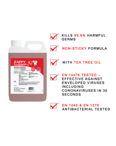 Zappy Ultimate Antiseptic Foaming Hand Wash 5L-Carton