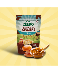 Zenko Ancient Grain Clusters Caramel 12G-Carton