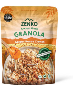 Zenko Ancient Grain Granola Golden Honey Crunch 50G-Carton