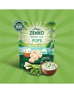 Zenko Water Lily Pops Sour Cream and Onion 10G-Carton