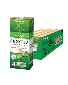 Pokka Sencha Green Tea No Sugar Tetrapack - Carton