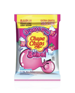 EXPORT CHUPA CHUPS BIG BABOL STRAWBERRY CREAM EXTRA-16 X 45 X 3.8 GR-Carton