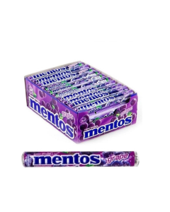 EXPORT MENTOS CANDY ROLL GRAPE -37GR X 24 X 8-Carton