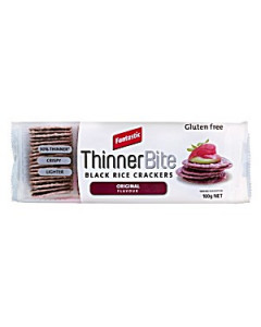 Fantastic Thinner Bite Black Rice Crackers Original - Case