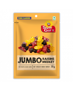 Tong Garden Sungift Jumbo Raisins  Medley - Carton