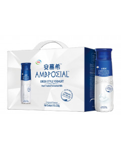 Ambrosial Greek Style Yoghurt Original Pet - Carton