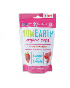 YumEarth Organic Strawberry Lollipops - Case