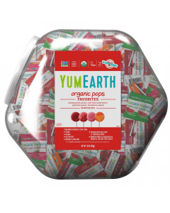 YumEarth Organic Assorted Lollipops - Case