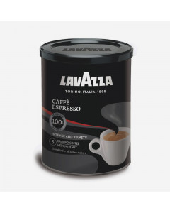 Lavazza Caffe Espresso 100% Arabica Ground Coffee Powder Tin - Carton