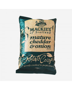Mackie's Ridge Cut Potato Crisps Cheddar & Onion - Case